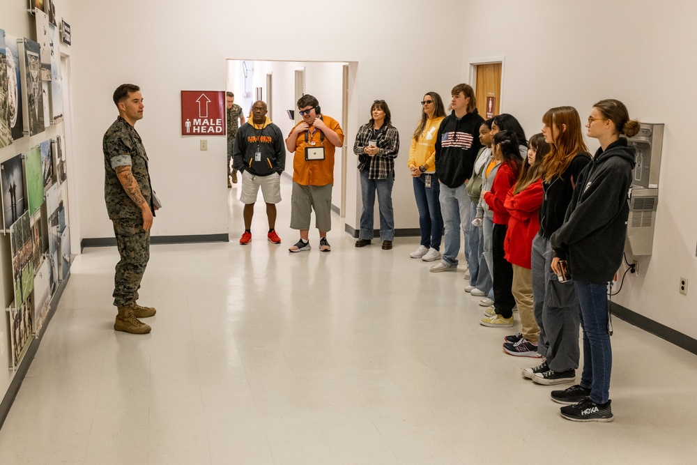 Lejeune High School visits MCIEAST Communication Strategy and Operations