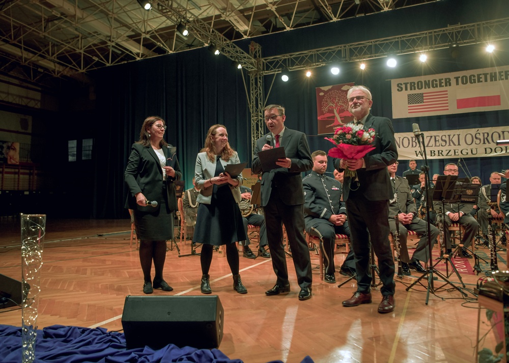 USAFE Concert Band performs alongside Polish Bytom Air Force Orchestra in Brzeg Dolny, Poland