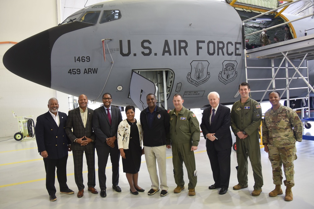 Honorary commanders tour 459th Air Refueling Wing