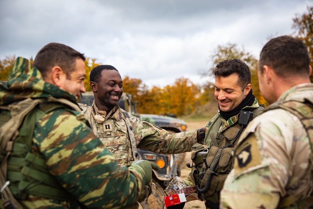 U.S. and Greek Soldiers Building Camaraderie