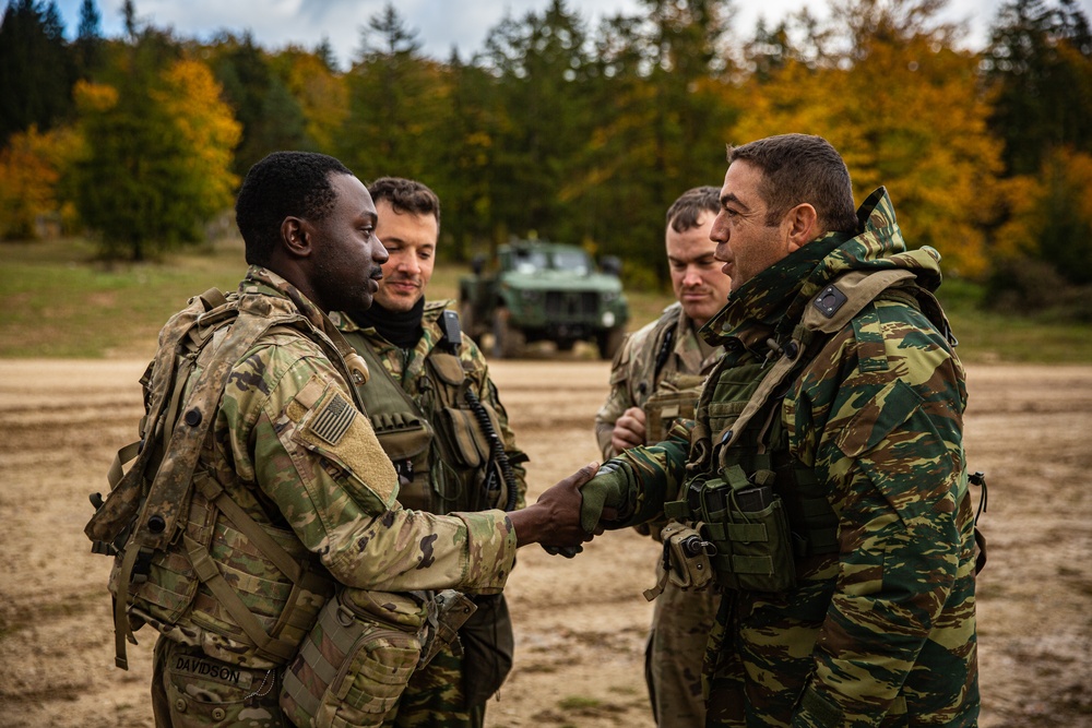 U.S. and Greek Soldiers Building Camaraderie