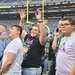 TRFB Color Guard Parades Colors During NFL Game