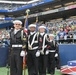 TRFB Color Guard Parades Colors During NFL Game