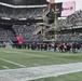 TRFB Color Guard Parades Colors During NFL Game