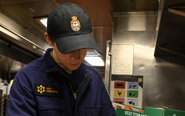 U.S. Coast Guard Cutter Healy hosts 2 Royal New Zealand Navy chefs