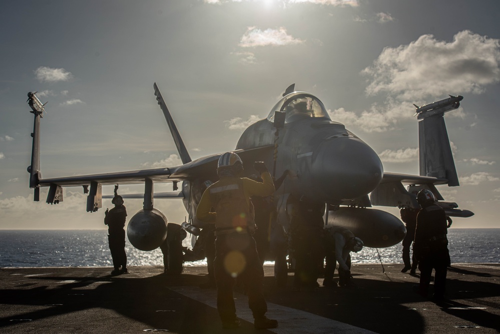 USS Ronald Reagan (CVN 76) conducts flight operations