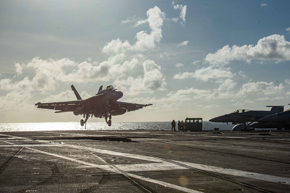 USS Ronald Reagan (CVN 76) conducts flight operations