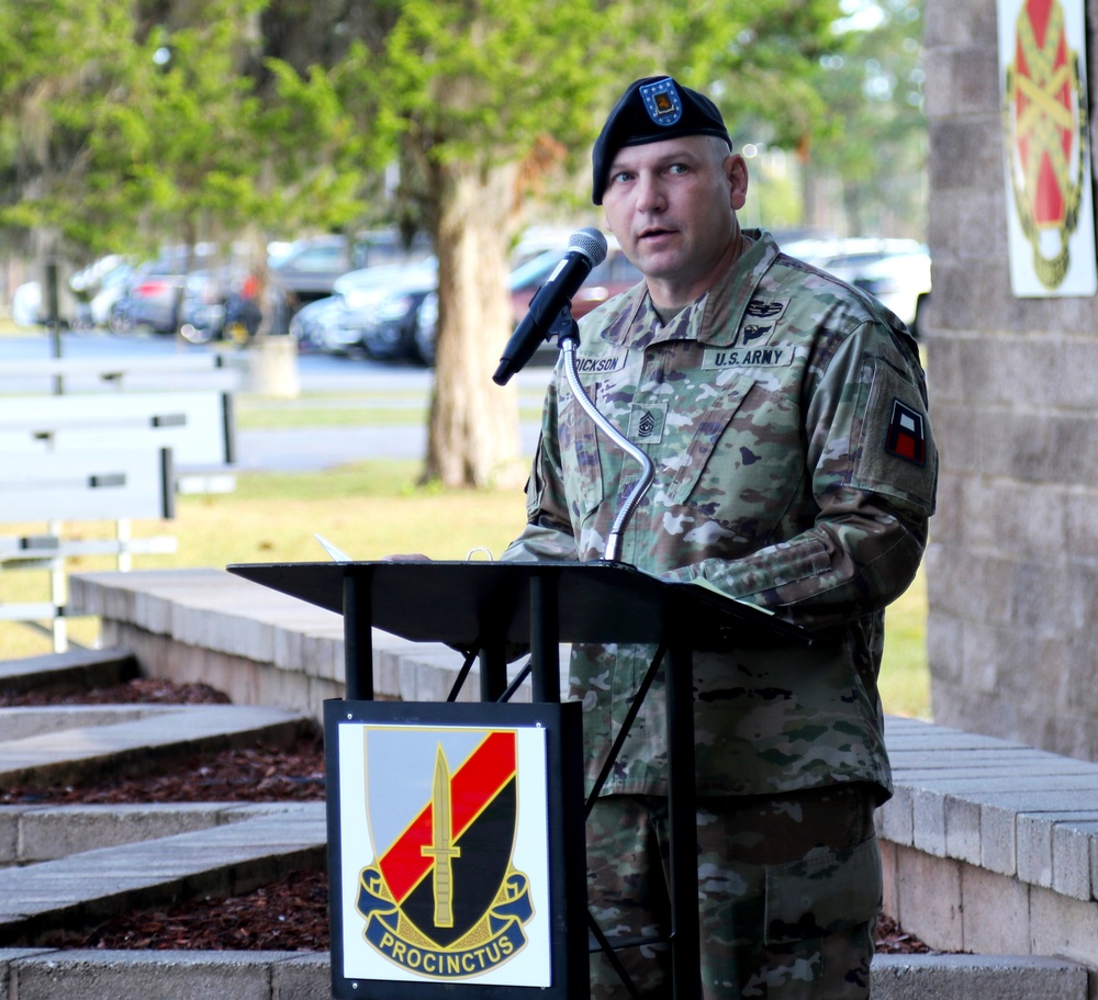 3rd Battalion, 395th Regiment Training Support Battalion Change of Command ceremony