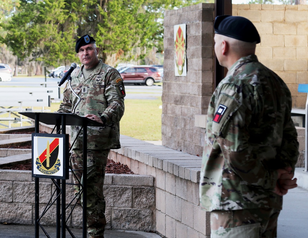 3rd Battalion, 395th Regiment Training Support Battalion Change of Command ceremony