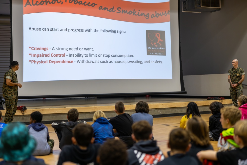 McGruff the Crime Dog, Camp Pendleton PMO visit San Onofre Elementary School for Red Ribbon Week