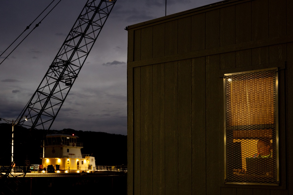 USACE Pittsburgh District readies concrete batch plant at Montgomery Locks and Dam