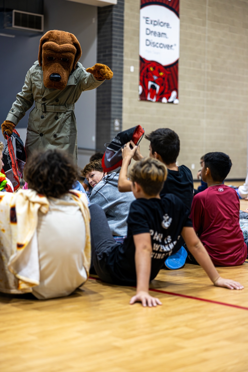 McGruff the Crime Dog, Camp Pendleton PMO visit San Onofre Elementary School for Red Ribbon Week