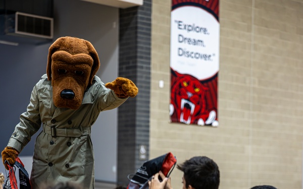 McGruff the Crime Dog, Camp Pendleton PMO visit San Onofre Elementary School for Red Ribbon Week