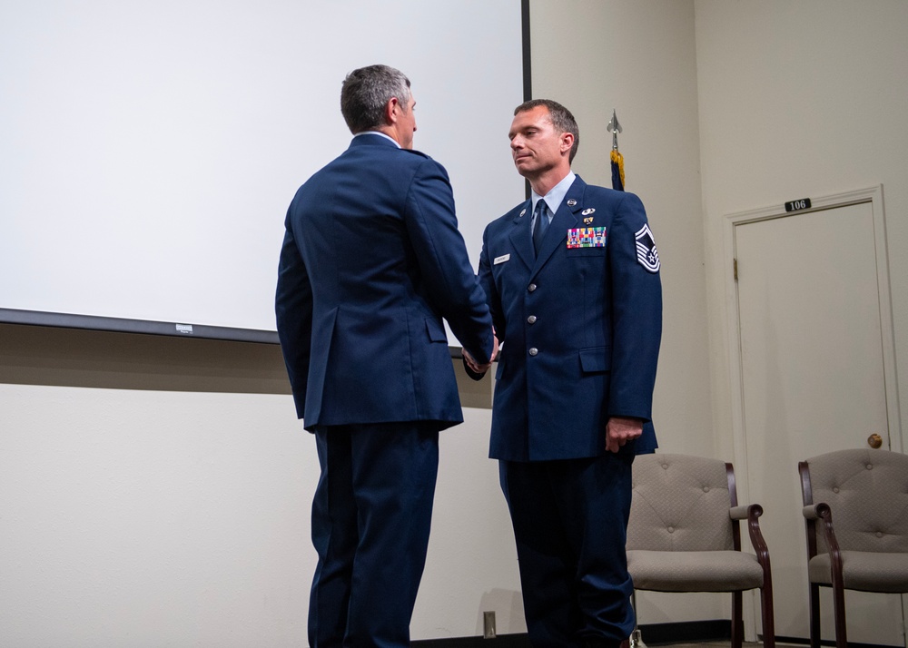 Senior Master Sgt. Mark Andrews promotes to chief