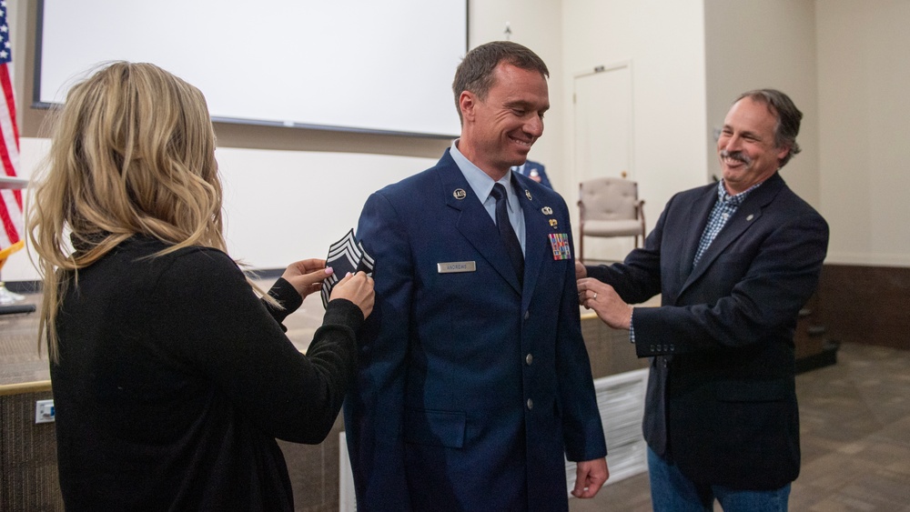 Senior Master Sgt. Mark Andrews promotes to chief