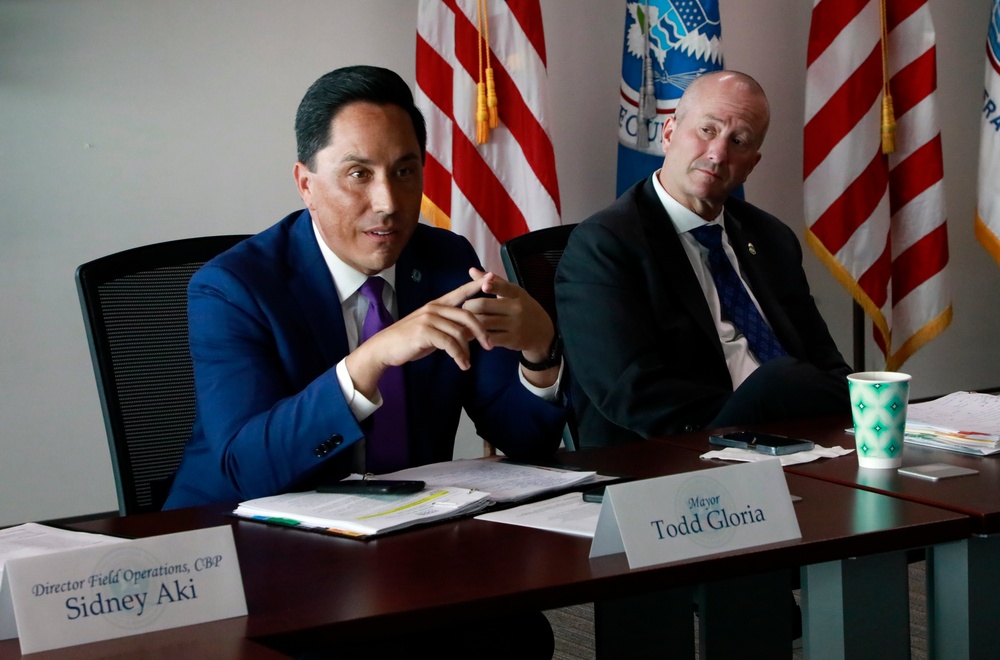 CBP Senior Official Performing the Duties Troy A. Miller and San Diego Mayor Todd Gloria, Attend a Countering Fentanyl  Meet