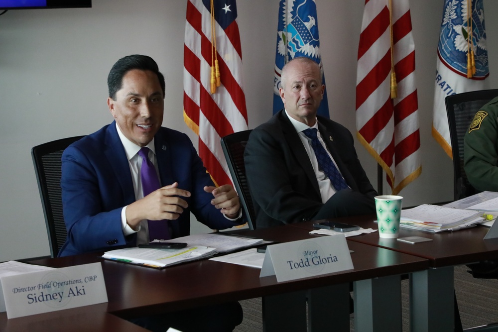 CBP Senior Official Performing the Duties Troy A. Miller and San Diego Mayor Todd Gloria, Attend a Countering Fentanyl  Meet