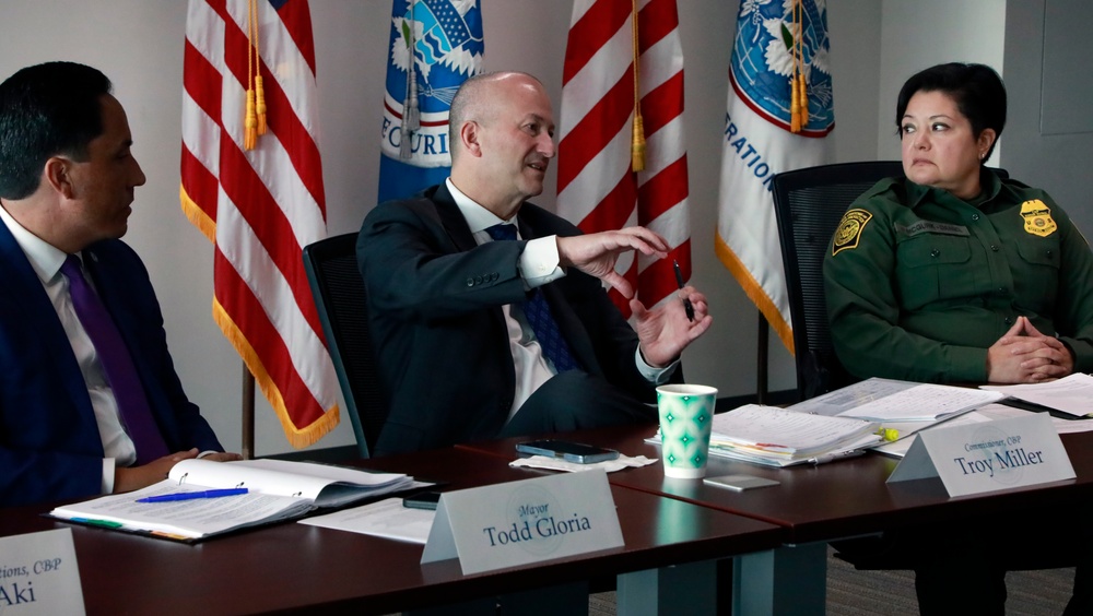 CBP Senior Official Performing the Duties Troy A. Miller and San Diego Mayor Todd Gloria, Attend a Countering Fentanyl  Meet