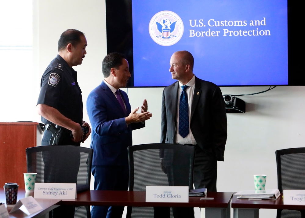 CBP Senior Official Performing the Duties Troy A. Miller and San Diego Mayor Todd Gloria, Attend a Countering Fentanyl  Meet