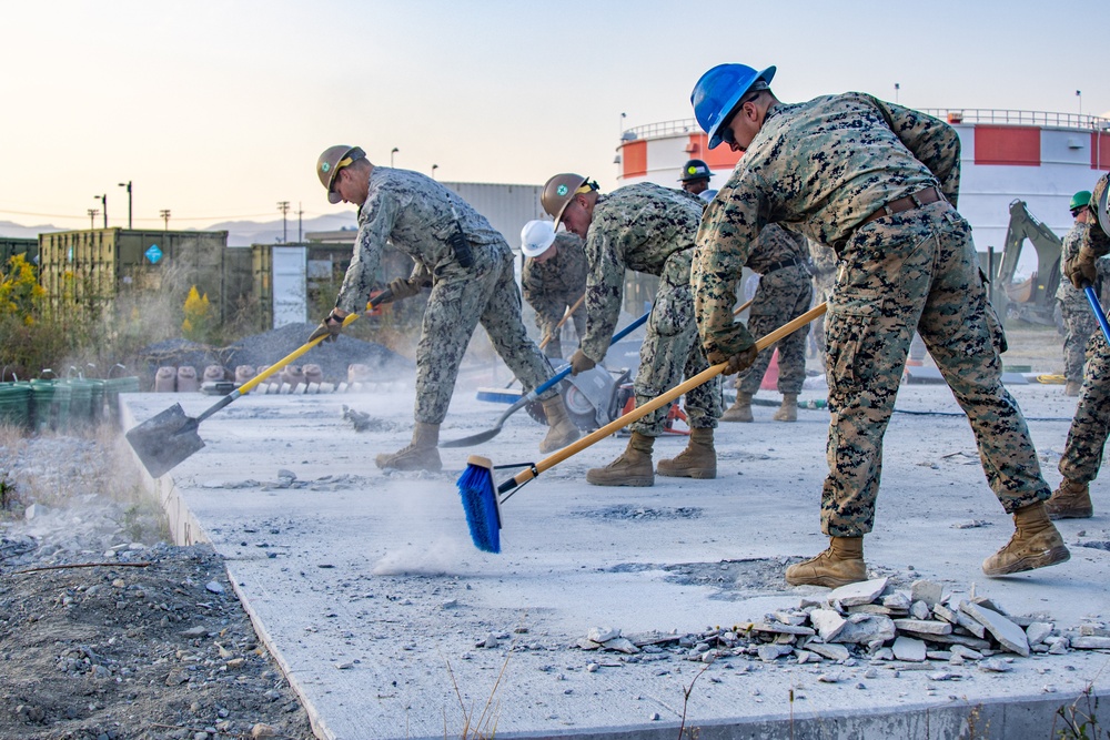 Marine Wing Support Squadron 171 Conducts Airfield Damage Repairs