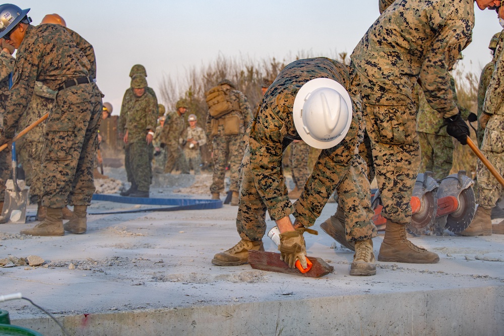 Marine Wing Support Squadron 171 Conducts Airfield Damage Repairs