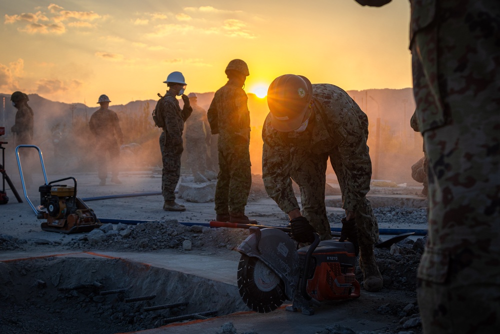 Marine Wing Support Squadron 171 Conducts Airfield Damage Repairs