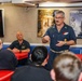 CTF 70 CMC speaks with Sailors aboard USS Shoup