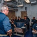 CTF 70 CMC speaks with Sailors aboard USS Shoup