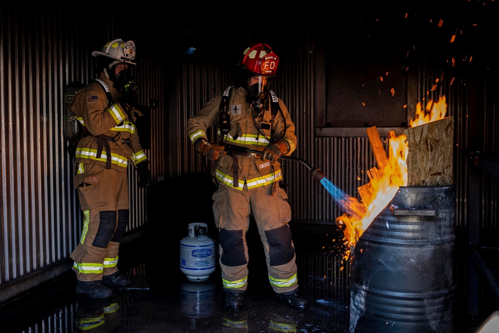 U.S. Air Force Fire Protection and Japan Air Self-Defense Force Fire Rescue Conduct Joint Training Exercise