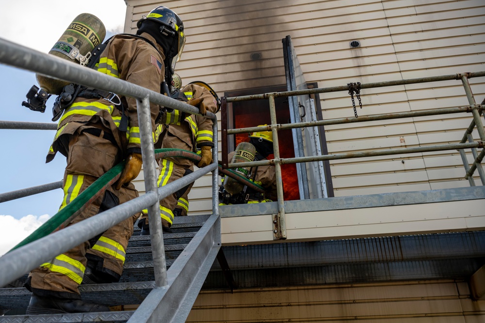 U.S. Air Force Fire Protection and Japan Air Self-Defense Force Fire Rescue Conduct Joint Training Exercise