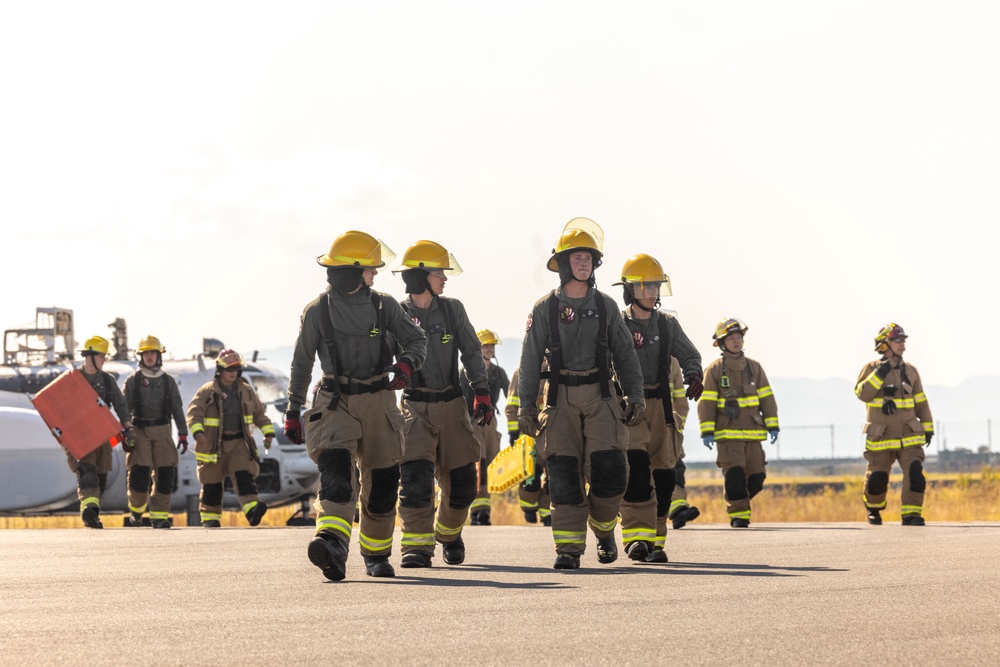 Active shield 2023; First responders render aid to simulated casualties