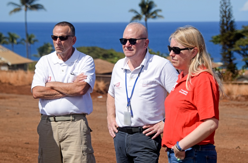 USACE director of contingency operations meets with Hawai‘i Wildfires team members