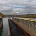 Montgomery lock and dam operators manage barge navigation on the Ohio River