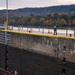 Montgomery lock and dam operators manage barge navigation on the Ohio River