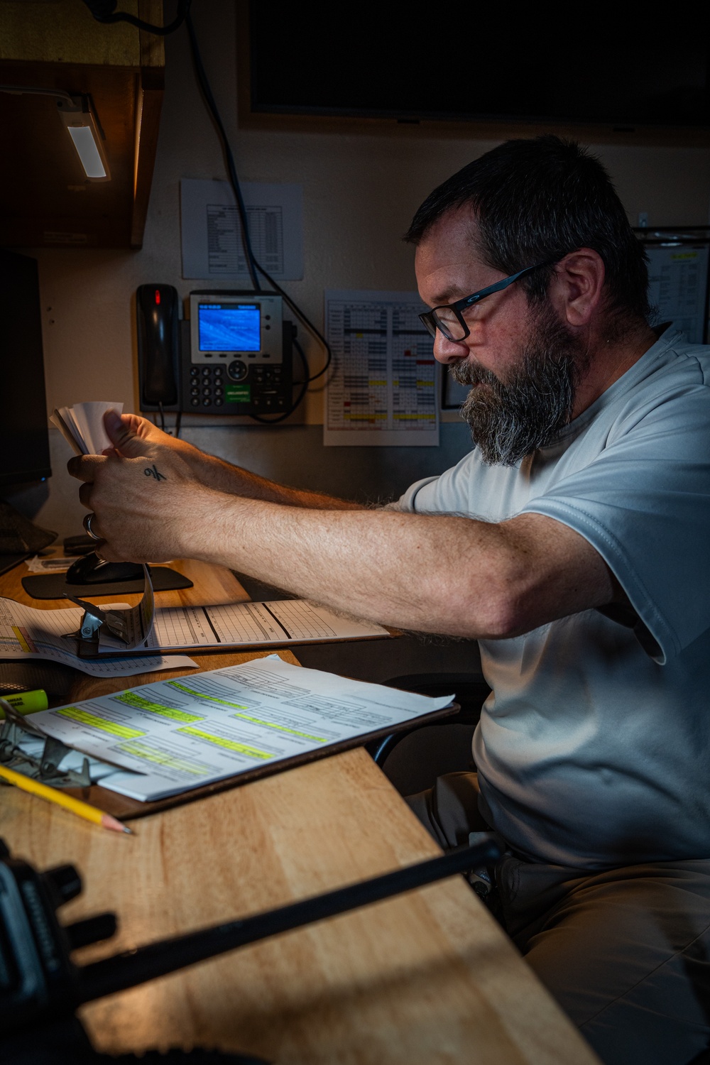 Montgomery lock and dam operators manage barge navigation on the Ohio River