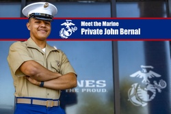Meet the Marine: Pvt John Bernal