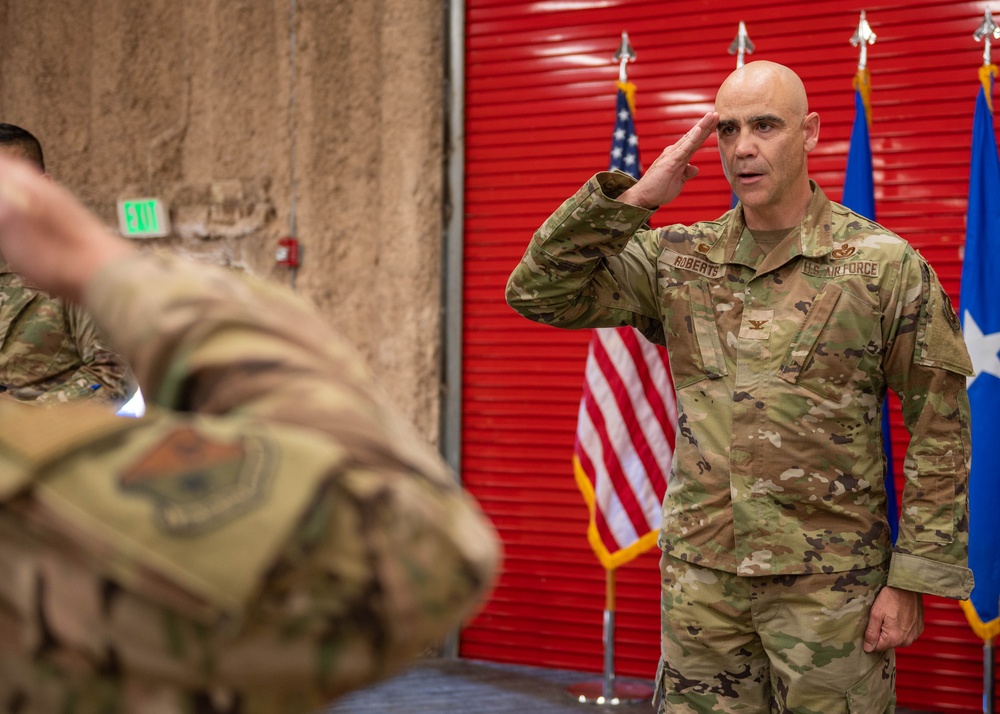 356th Expeditionary Civil Engineer Group Change of Command