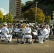 U.S. SEVENTH Fleet Band's Shonan Brass Quintet performs at Verny Park.