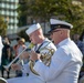 U.S. SEVENTH Fleet Band's Shonan Brass Quintet performs at Verny Park.