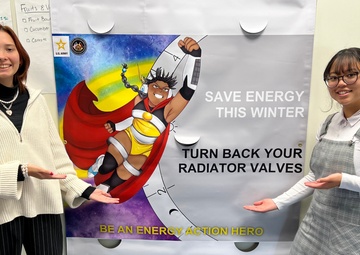 Students at USAG Ansbach encourage you to be an Energy Action Hero
