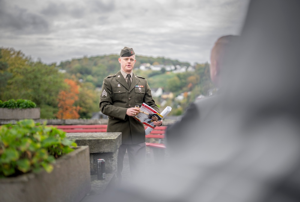 10th AAMDC Staff Sgt. Clifford Millar Reenlistment and Promotion Ceremony