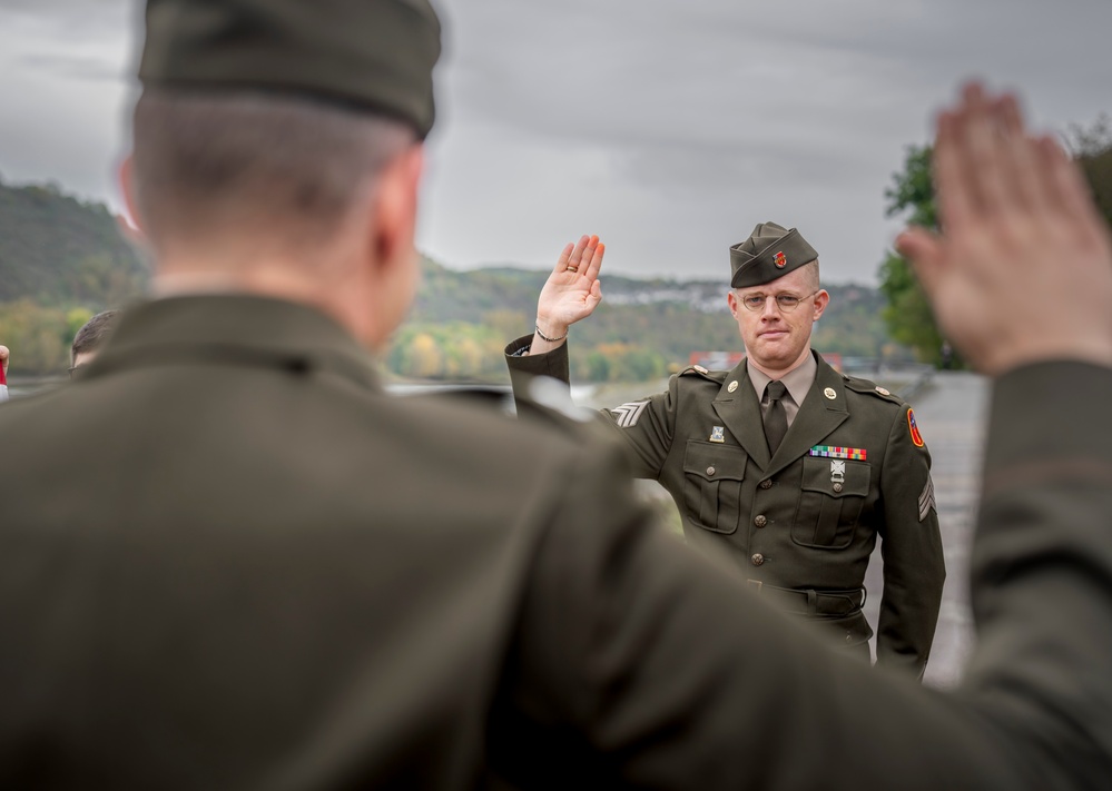 10th AAMDC Staff Sgt. Clifford Millar Reenlistment and Promotion Ceremony