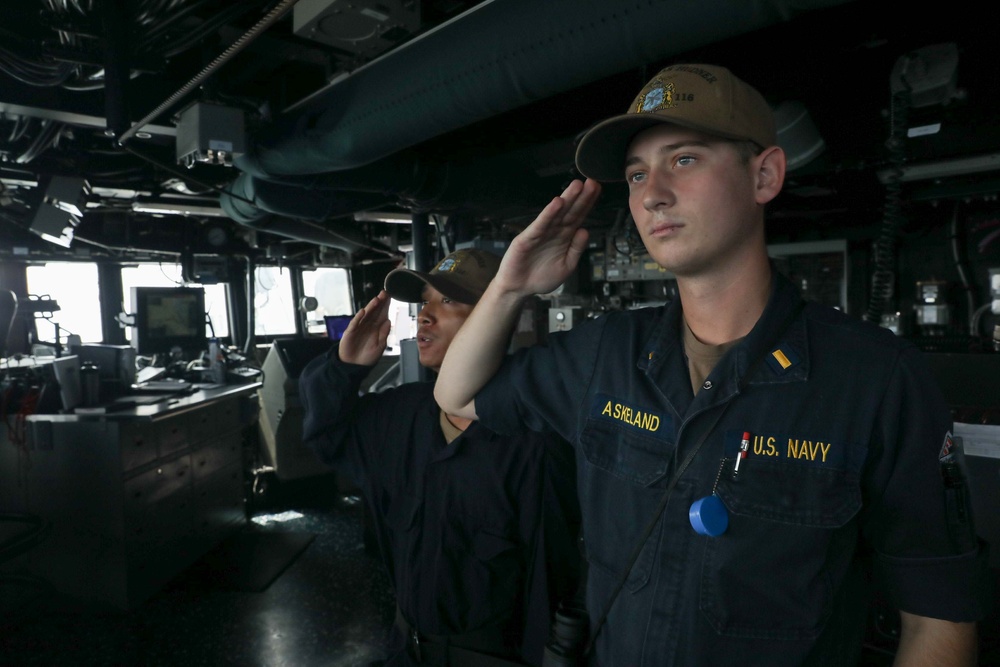 USS Thomas Hudner Daily Operations