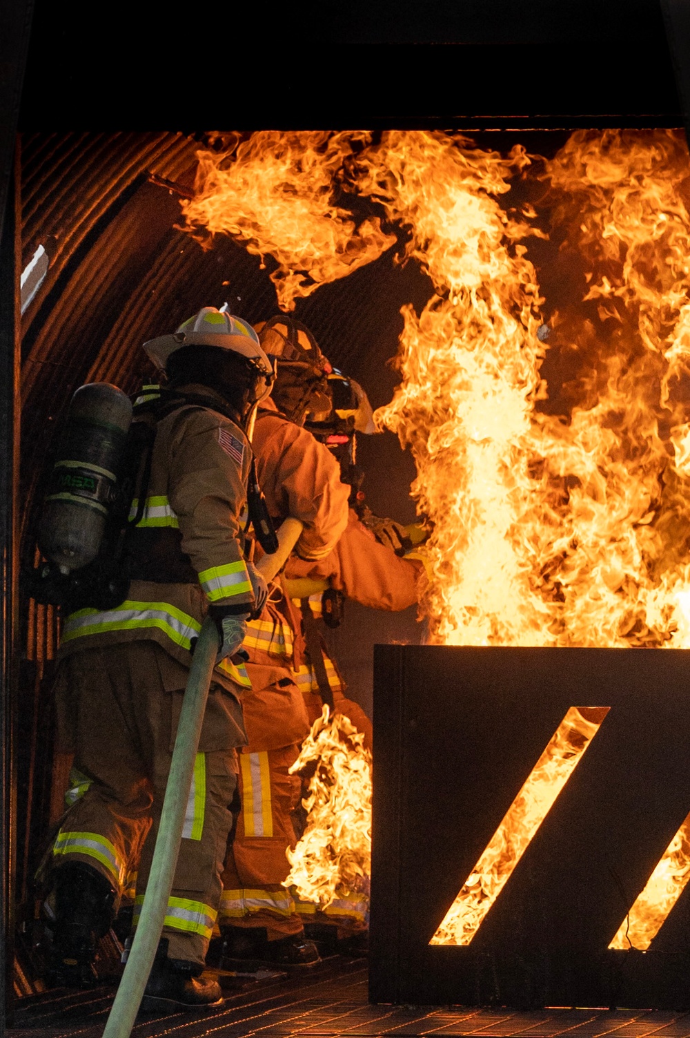 Joint Base San Antonio fire departments live fire exercise