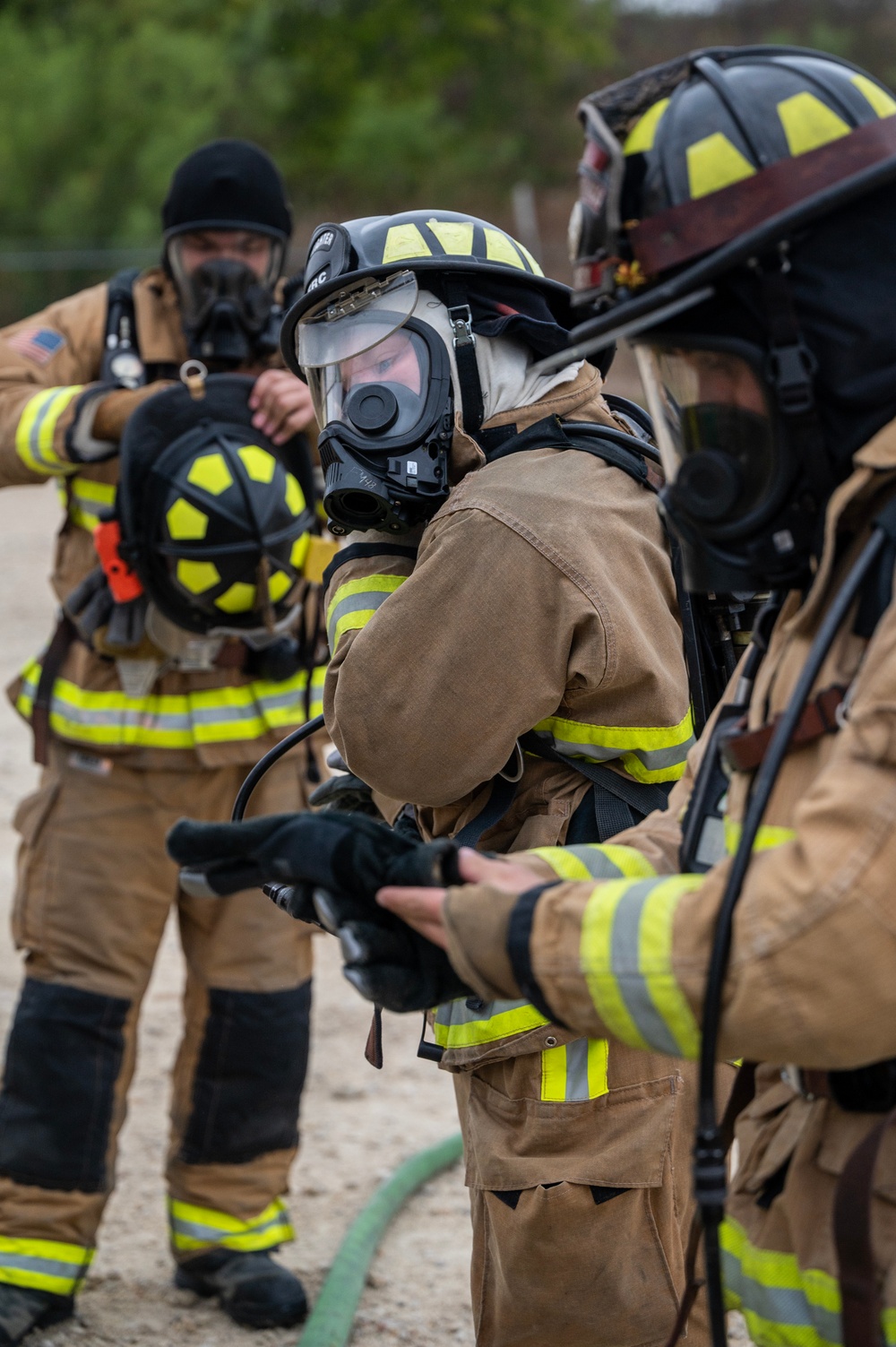 Joint Base San Antonio fire departments live fire exercise