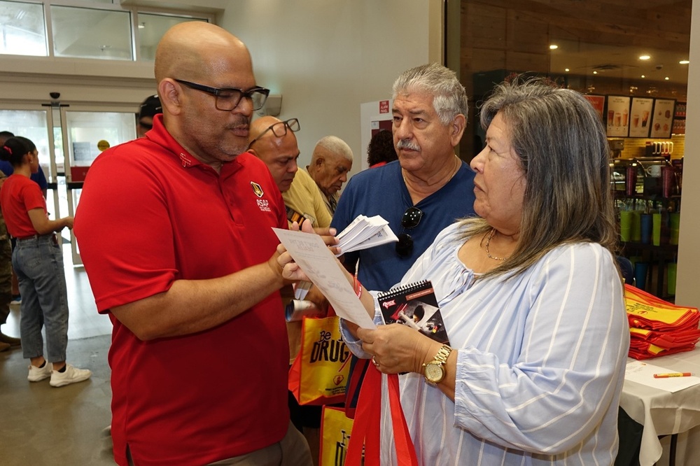 Fort Buchanan and the 1st MSC join forces to encourage a drug-free lifestyle in Puerto Rico