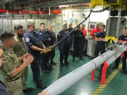 UK ITF members train PWLS ship’s company in air-to-air missile ground handling operations