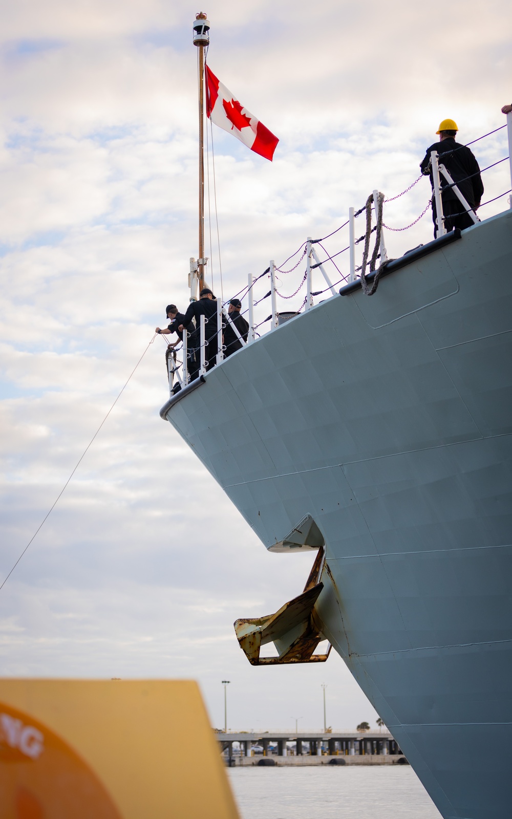 Royal Canadian Navy's HMCS Charlottetown (339) Pulls Into Mayport