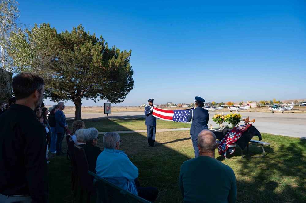 Base Honor Guard honors Vet, refolds WWII-era flag