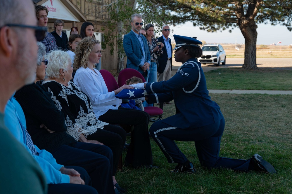 Base Honor Guard honors Vet, refolds WWII-era flag